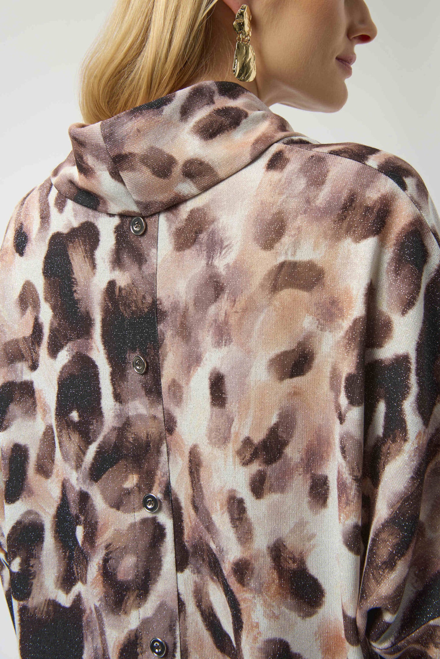 Sweater Knit Animal Print Tunic