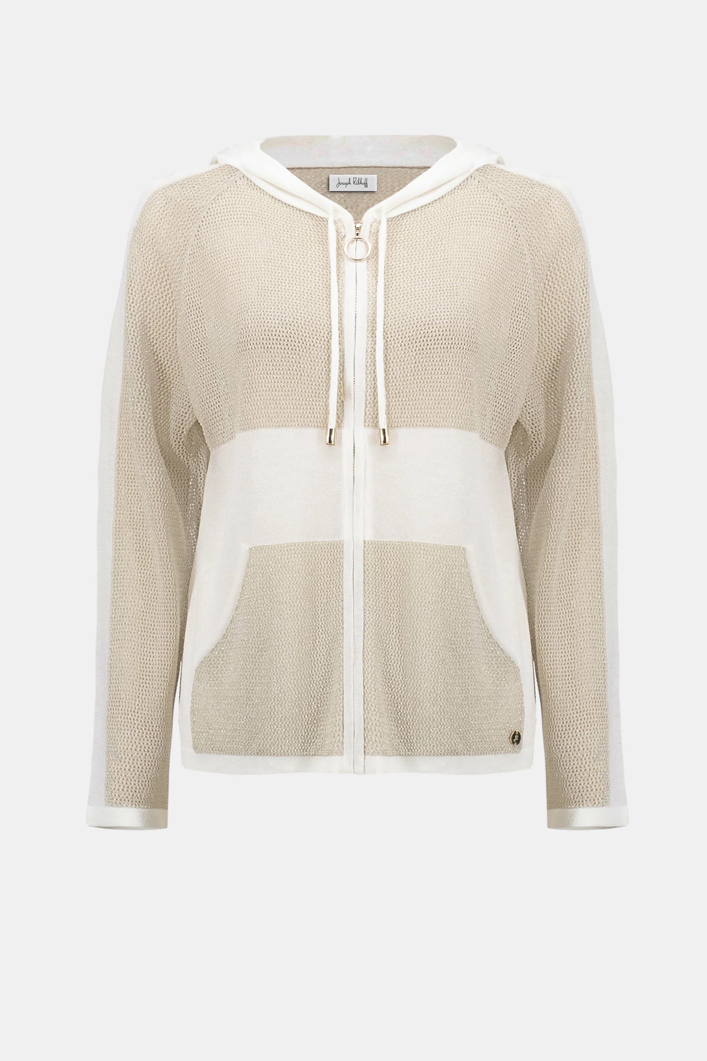 Soft Knit Straight Hooded Zip Jacket