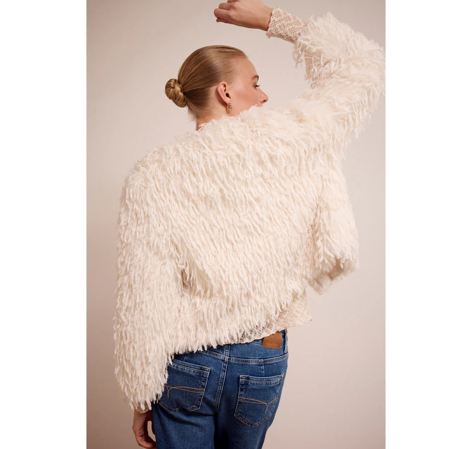Tramontana Faux Fur Feather Jacket