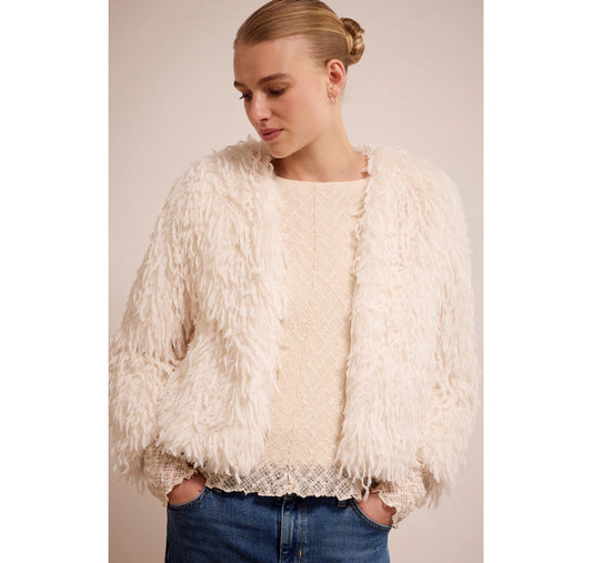 Tramontana Faux Fur Feather Jacket