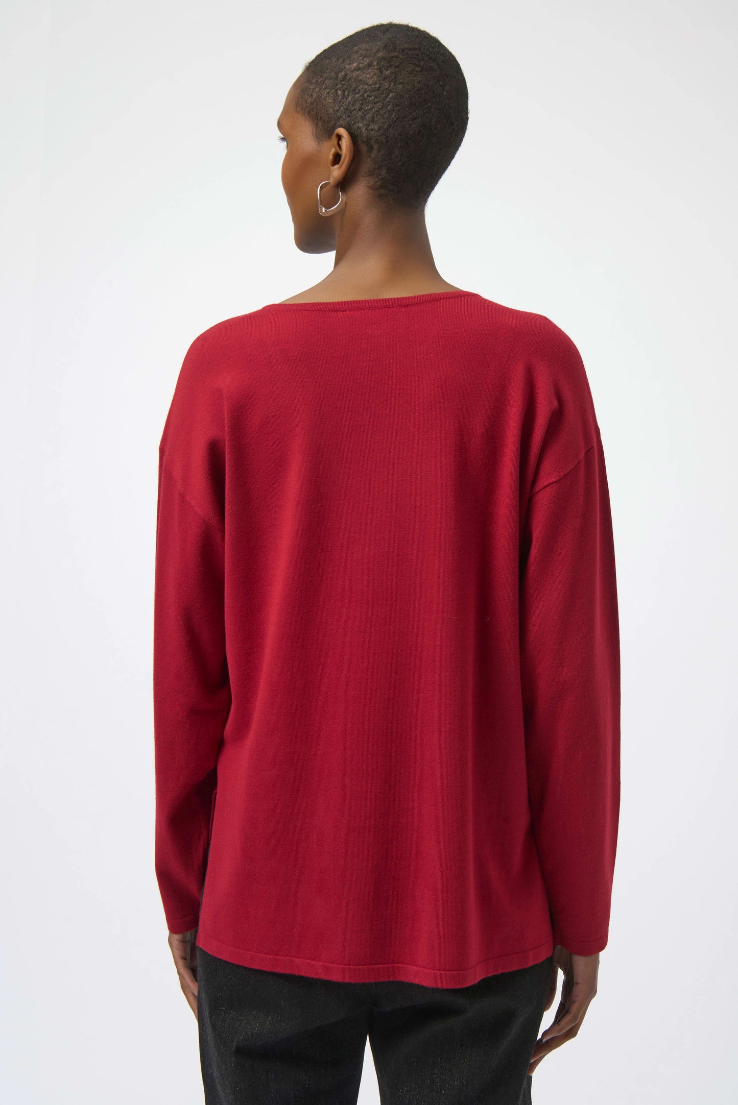 Sweater Knit Pullover with Iron-On Detail
