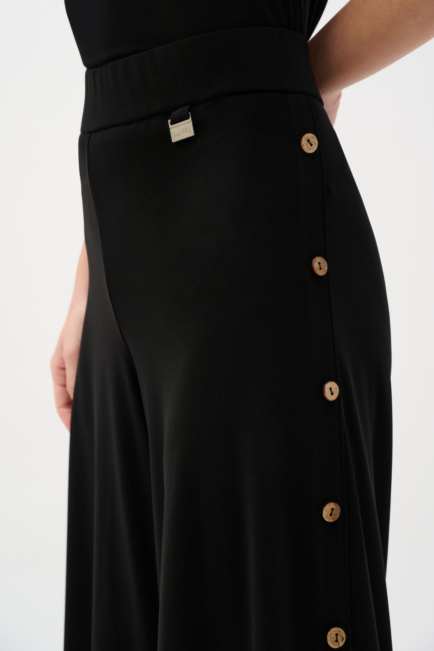 Silky Knit Wide Leg Culotte Pants