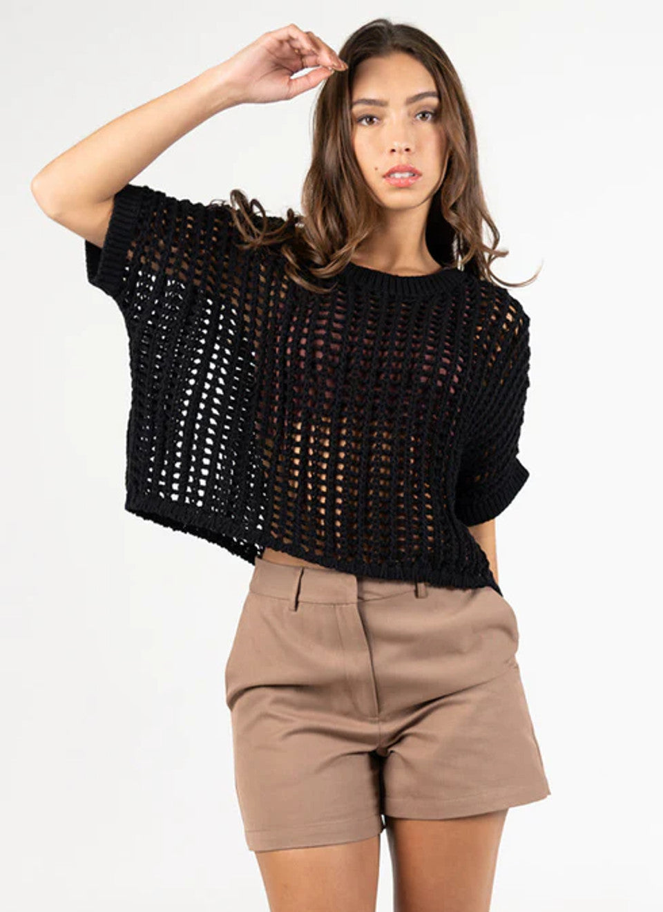 Fresca Open Knit Sweater I Black
C'est Moi