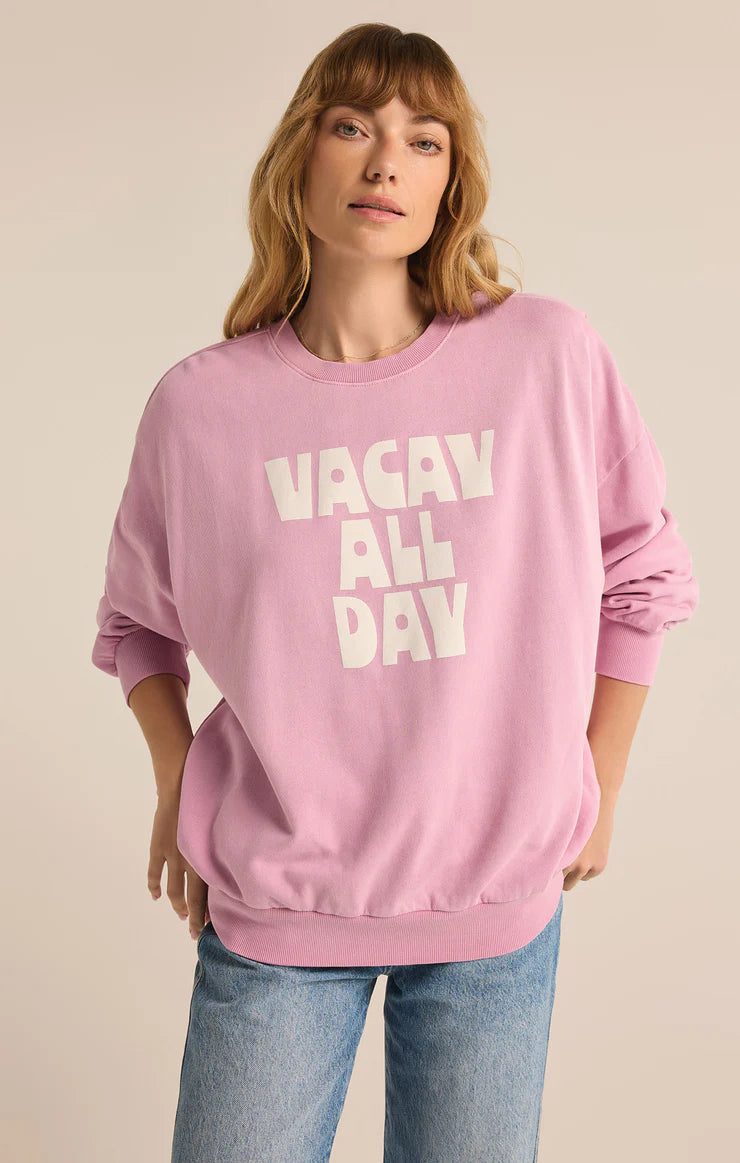 Z SUPPLY- WOMEN'S VACAY SUNDAY SWEATSHIRT