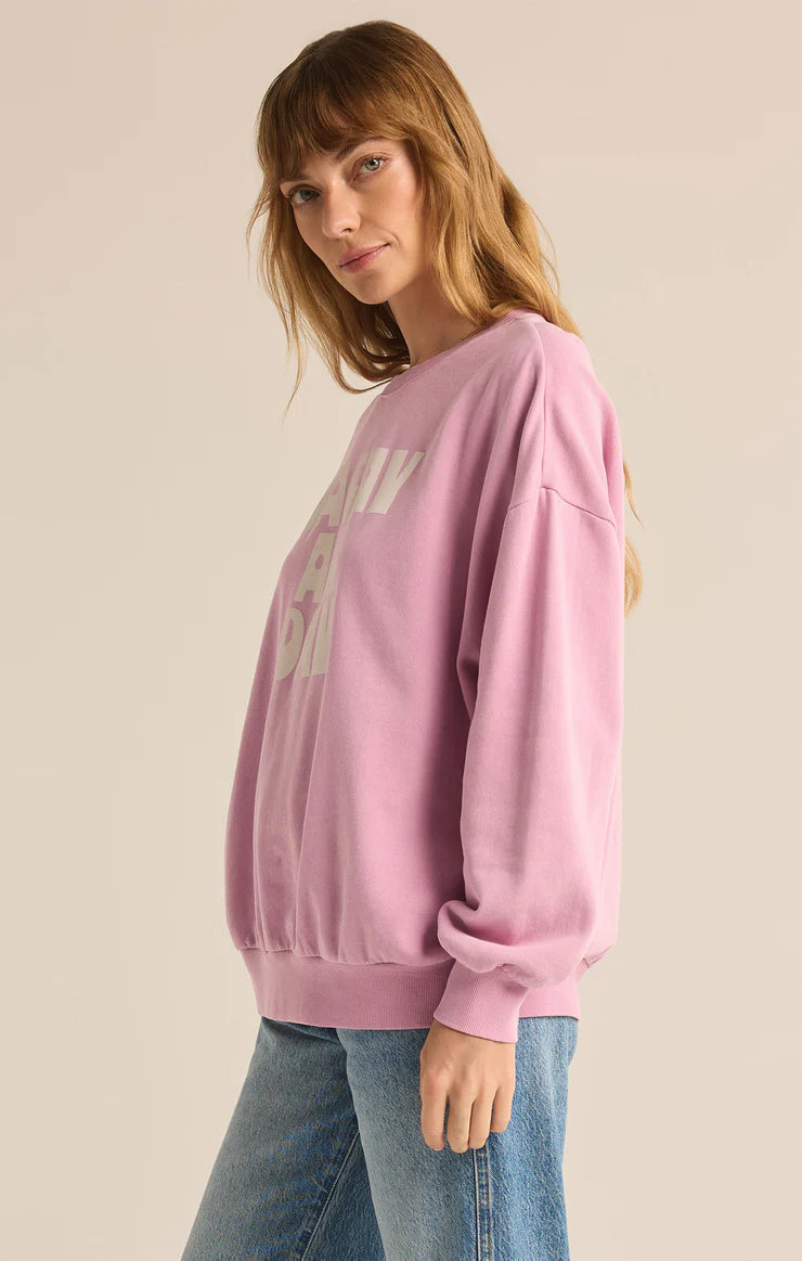 Z SUPPLY- WOMEN'S VACAY SUNDAY SWEATSHIRT