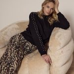 Tramontana Jumper Pearl Detail – Black