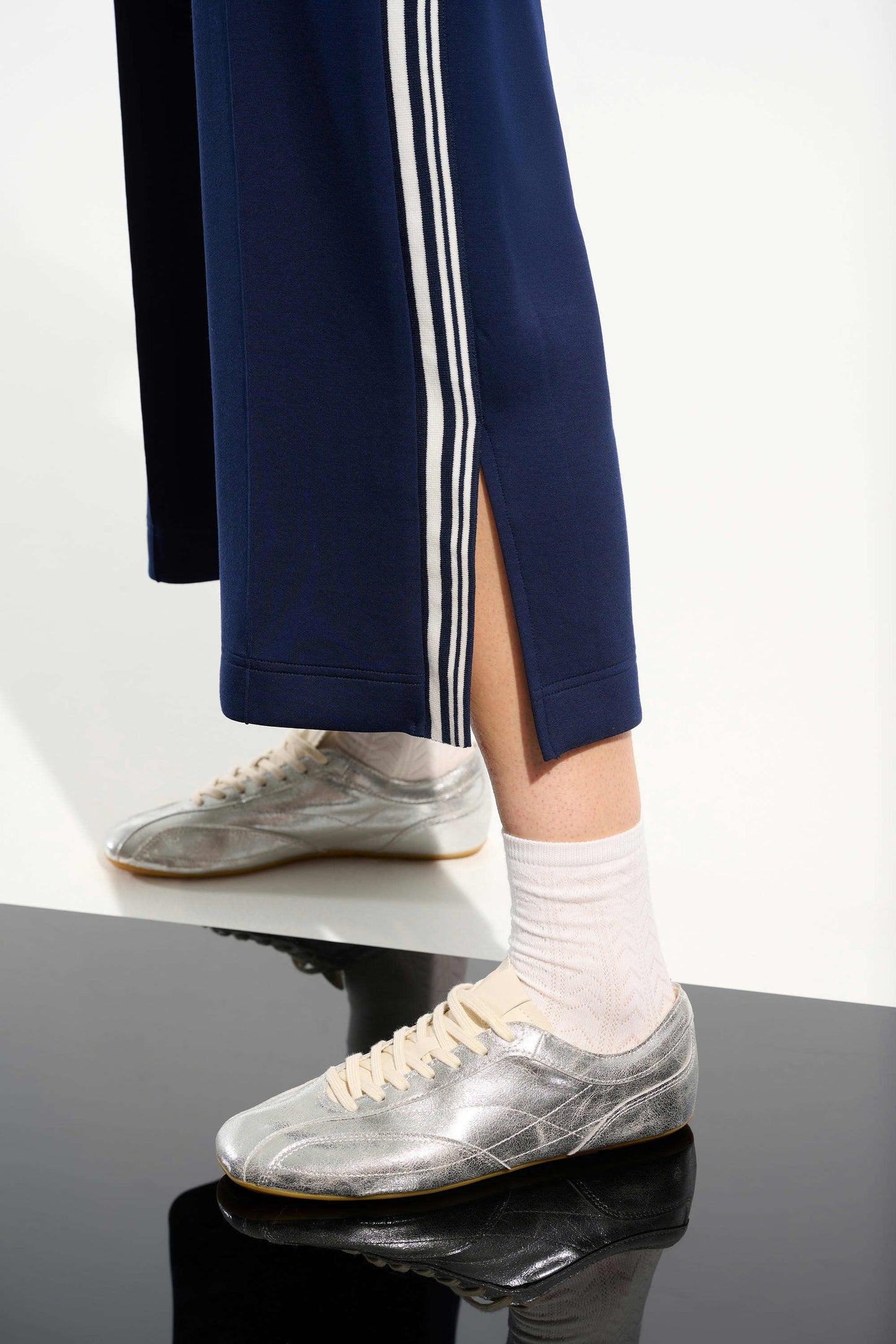 Scuba Jersey Pull-On Culotte Pants