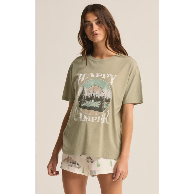 Happy Camper Boyfriend Tee &  Short PJ Set
Z Supply